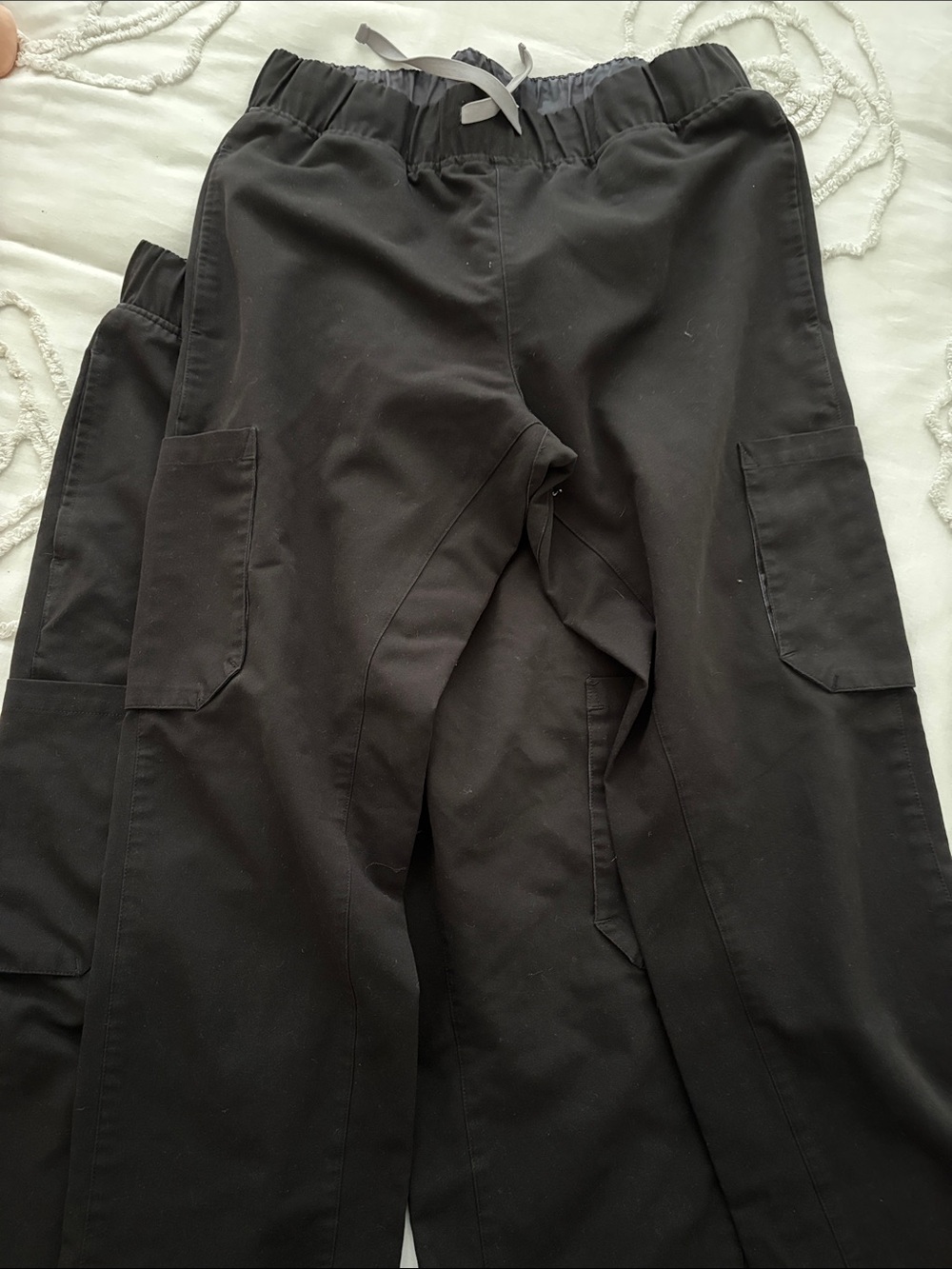 Men's Figs Black Scub Pants